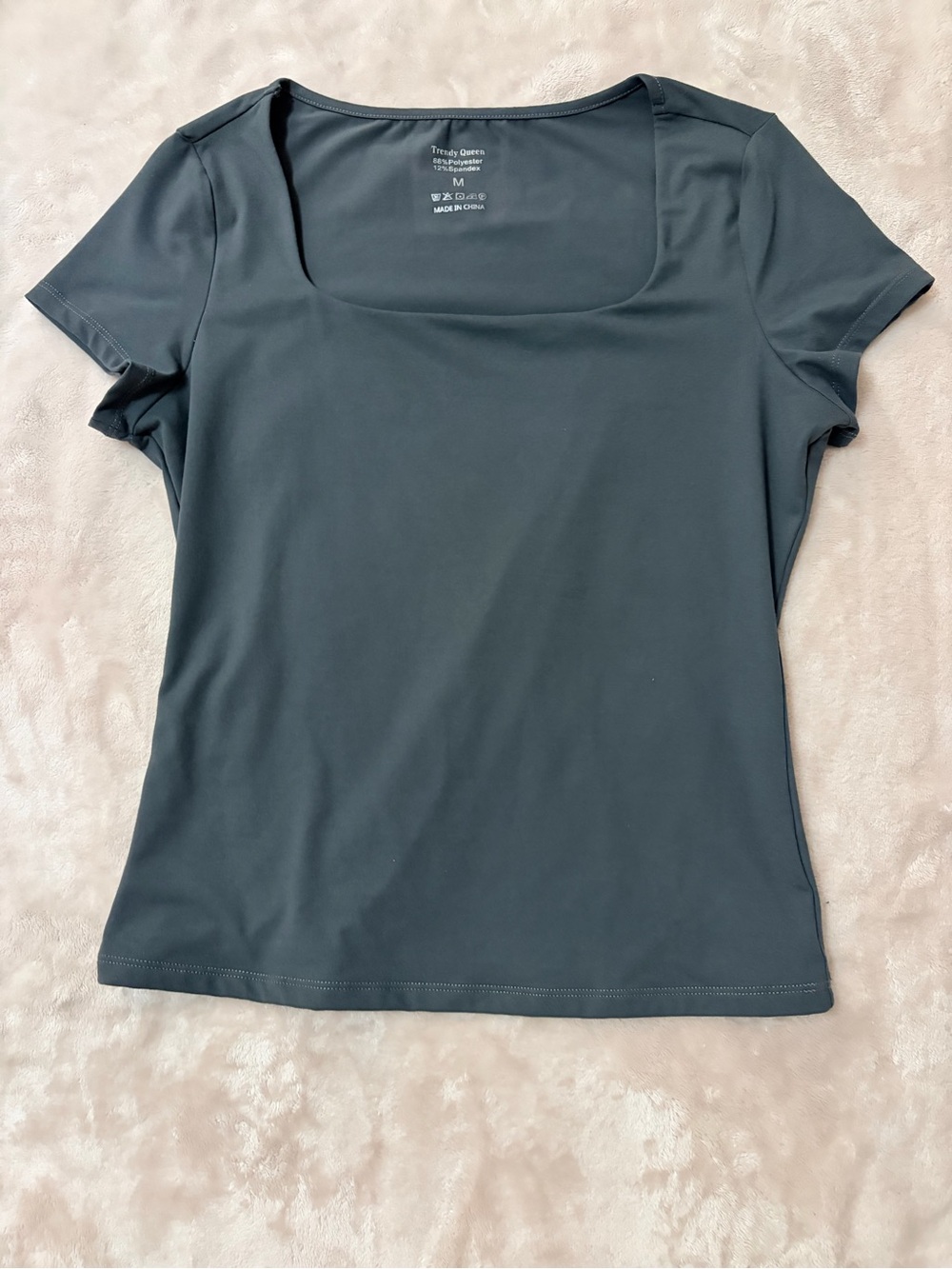 Truly? Yours Slate Scoop Neck Short Sleeve Tee